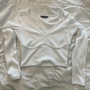 Shein long sleeve white